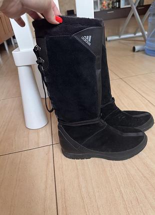 Чоботи жіночі adidas зимові чорні