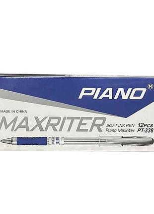 Ручка масляна piano рт-338 maxriter 4км чорний (12шт/уп) тм китай