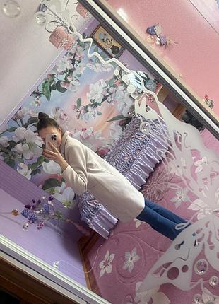 Пальто жіноче світле приталене 4