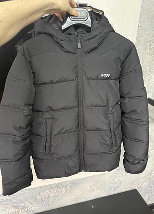 Куртка для хлопчика hugo boss чорна 8