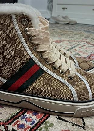 Кросівки унісекс gucci утеплені з хутром