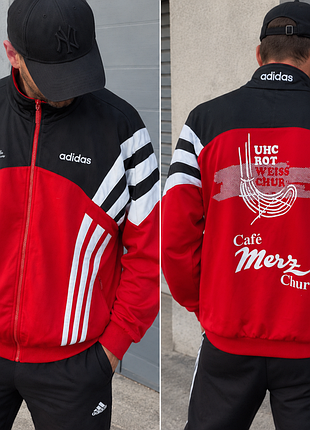 Adidas куртка-олимпийка винтажная — редкая коллаборация uhc rot weiss chur