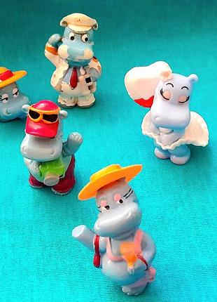 Іграшкові фігурки kinder сім'я бегемотів 90-х років 5