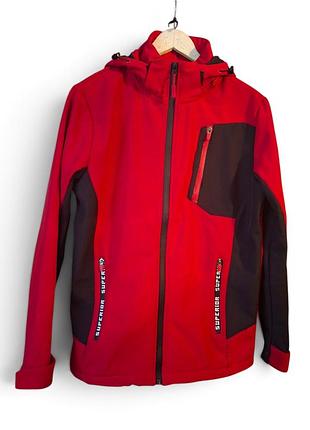Яркая мужская куртка softshell superior на флисе, размер м (оригинал)