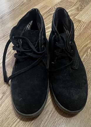Мужские замшевые ботинки am shoe company (deichmann), размер 41 (стелька ~26.5-27 см)