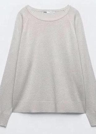 Тонкий трикотажний джемпер zara