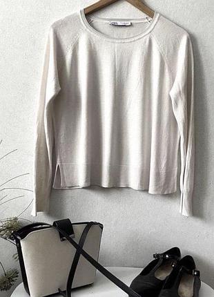Тонкий трикотажний джемпер zara