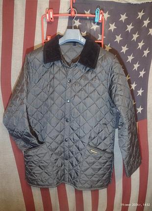 Куртка чоловіча barbour стьобана коричнева