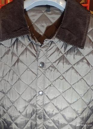 Куртка чоловіча barbour стьобана коричнева 2