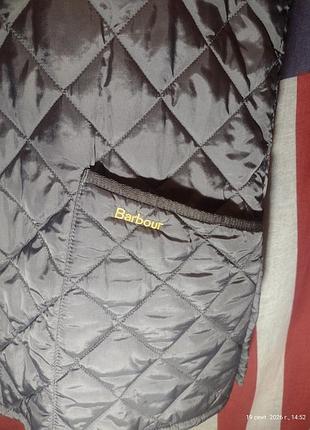Куртка чоловіча barbour стьобана коричнева 3