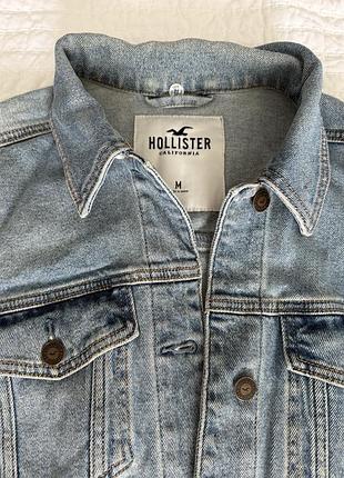 Куртка жіноча джинсова hollister блакитна