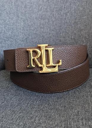 Кожаный ремень lauren ralph lauren