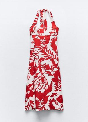 Zara, нове, плаття, сукня, льон, натуральна