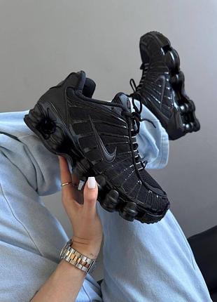 Кроссовки nike shox tl full black premium