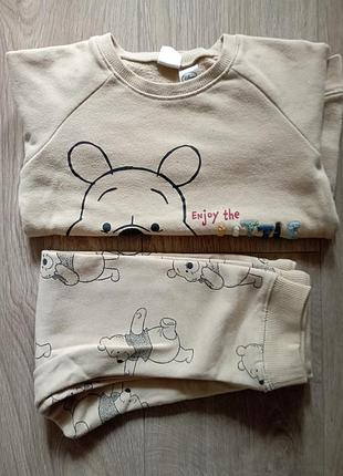 Флісовий костюм для хлопчика h&m winnie the pooh, на 3-4 роки, зріст 110 см