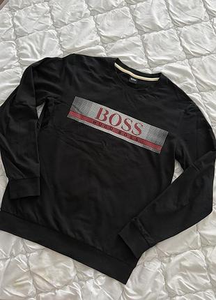 Кофта світшот чорний boss 2