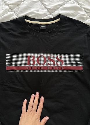 Кофта світшот чорний boss 3