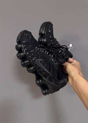 Кроссовки nike shox tl full black premium