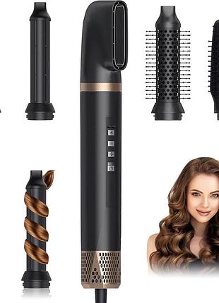 Стайлер для волосся 1400 вт multi-stylers wt-640 високошвидкісний стайлер для волосся з 5 змінними насадками
