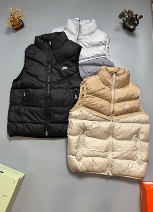 Спортивна жилетка nike / nike vest black green grey / жилетка найк оливкова / чорна жилетка найк / брендова жилетка nike / дута безрукавка nike / модн