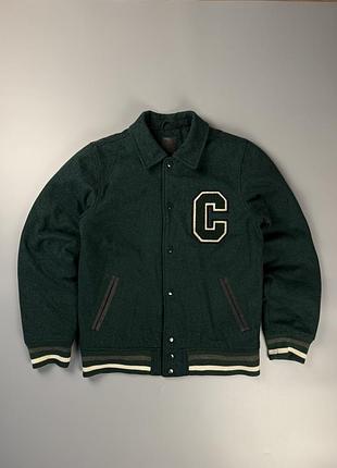 Шерстяна куртка бомбер carhartt tracker jacket з патчем s