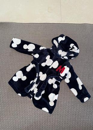 Disney дитячий детский mickey mouse плюшевий флісовий махровий халат плюшевый махровый флисовый