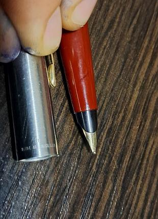 Винтажная перьевая ручка parker 45 с золотистым пером