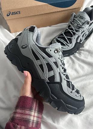 Asics gel-pickax grey black | сіро-чорні спортивні кросівки | 39, 41–45