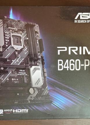 Нова в коробці материнська плата asus prime b460-plus (lga 1200)