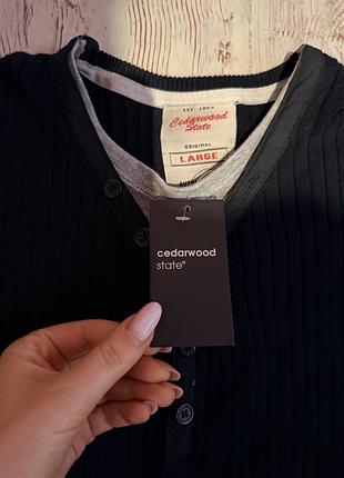Cedarwood state чоловічий джемпер l, чорний, 100% бавовна