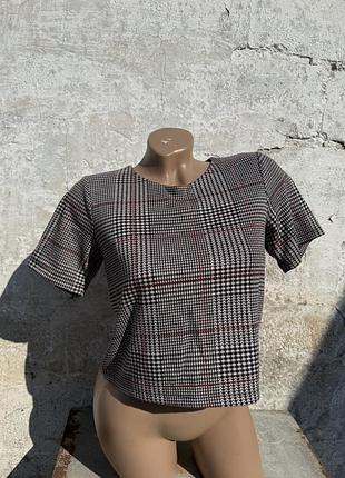 Футболка блуза topshop petite розмір хс у принт з рукавом