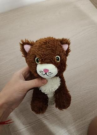 М'яка іграшка кіт, коричневий, маленький 2