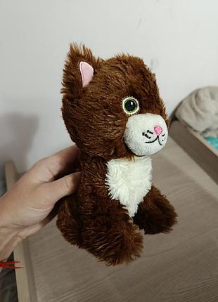 М'яка іграшка кіт, коричневий, маленький 4