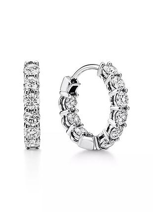 Срібні сережки в стилі tiffany hoop!