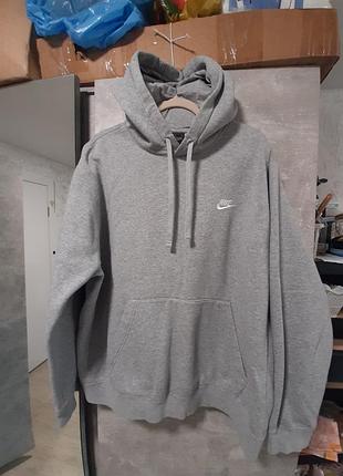 Худі чоловіче nike nsw club crew grey bv2654-063