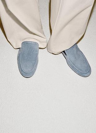 Лофери жіночі блакитні zara new