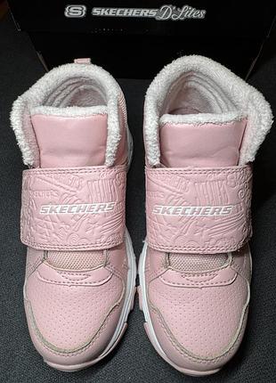 Черевики для дівчинки skechers рожеві, розмір 28.5