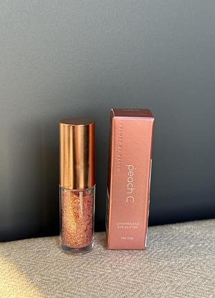 Глиттер для глаз peach c champagne eye glitter 03 rosé coral
