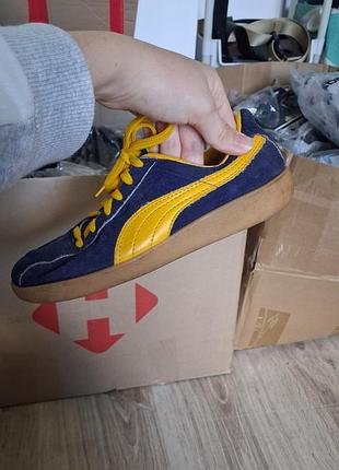 Кросівки чоловічі puma vintage сині з жовтим