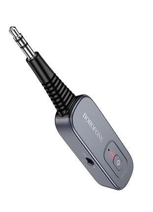 Bluetooth-ресивер borofone clear way aux bt audio receiver/transmitter metal grey ( ) 3
