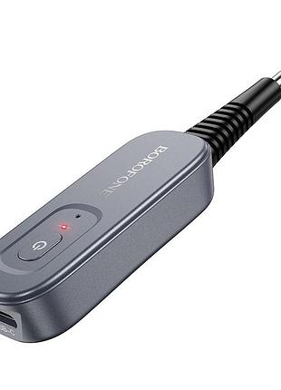 Bluetooth-ресивер borofone clear way aux bt audio receiver/transmitter metal grey ( ) 4