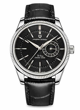 Чоловічий годинник pagani design pd-1689 silver-black