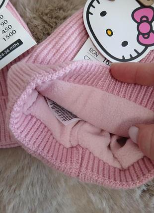 Зимняя шапка hello kitty для девочек 8