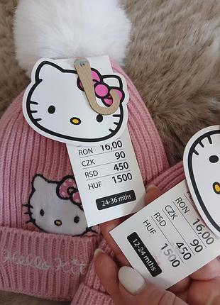 Зимняя шапка hello kitty для девочек 5
