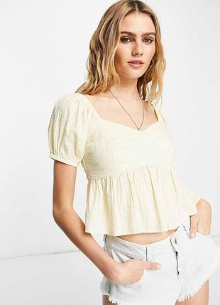 Жіноча блузка shein xl молочного кольору