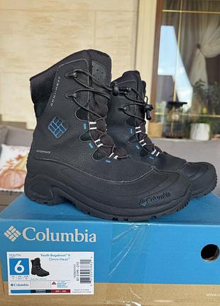 Черевики для підлітків columbia youth bugaboot ii omni-heat чорні 38 розмір (24.5 см)