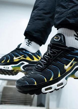 Кроссовки nike air max tn plus комбинированные черные