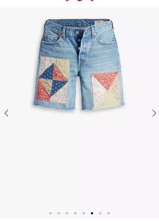 Шорти жіночі levi’s 90s patchwork medium wash 4