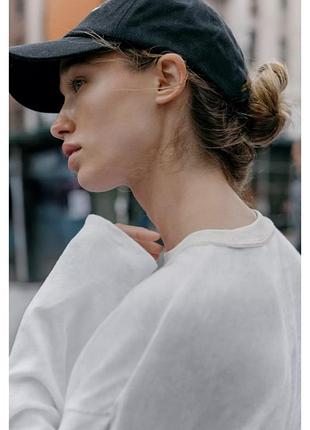 Білий лонгслів від zara 8