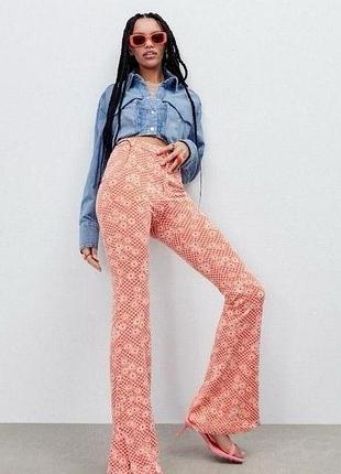 Вінтажні ретро брюки zara в силі 70-х